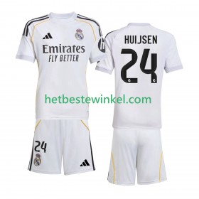 Real Madrid Huijsen 24 Voetbalshirts Kind Thuis 2025-26